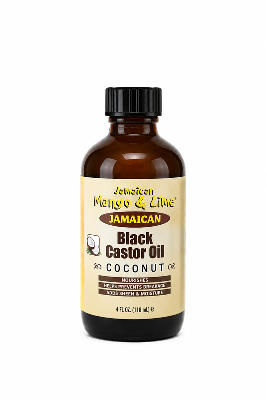 Jamaican Mango & Lime- JAMAICAN BLACK CASTOR OIL 4Fl.oz- Coconut