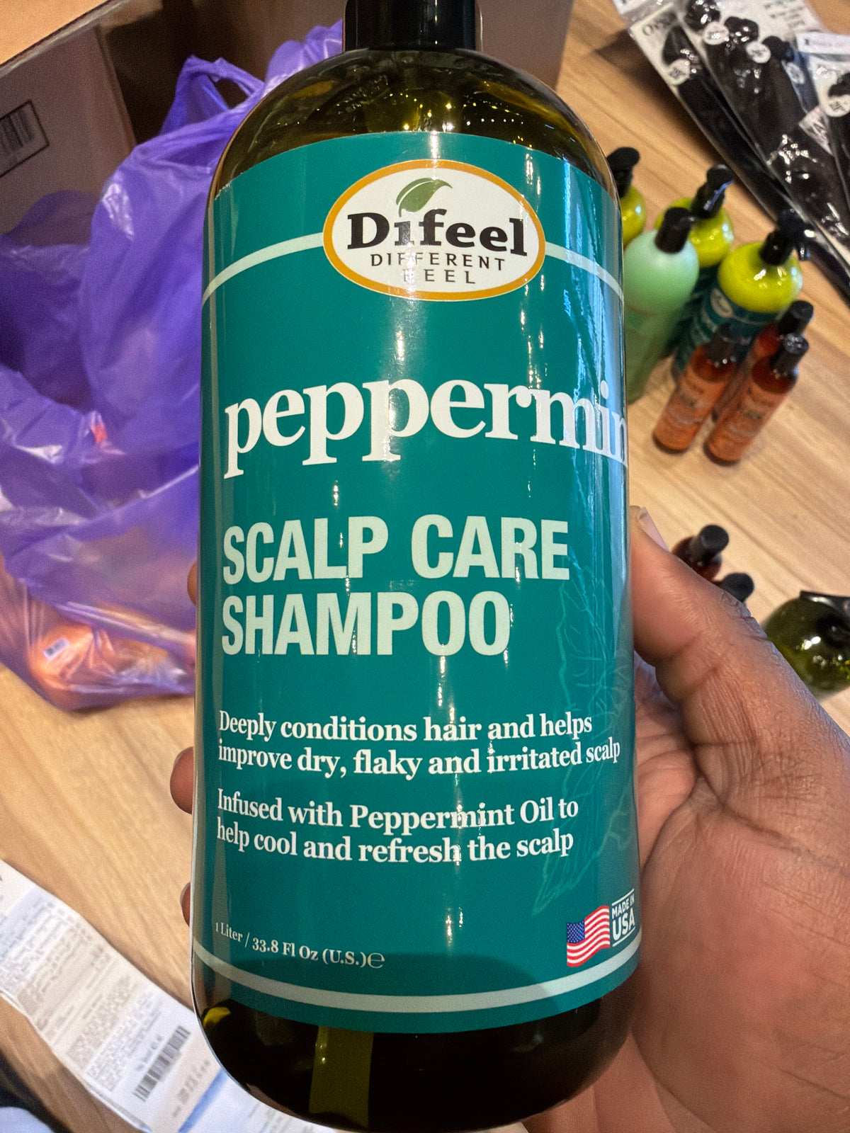 Peppermint scalp care shampoo