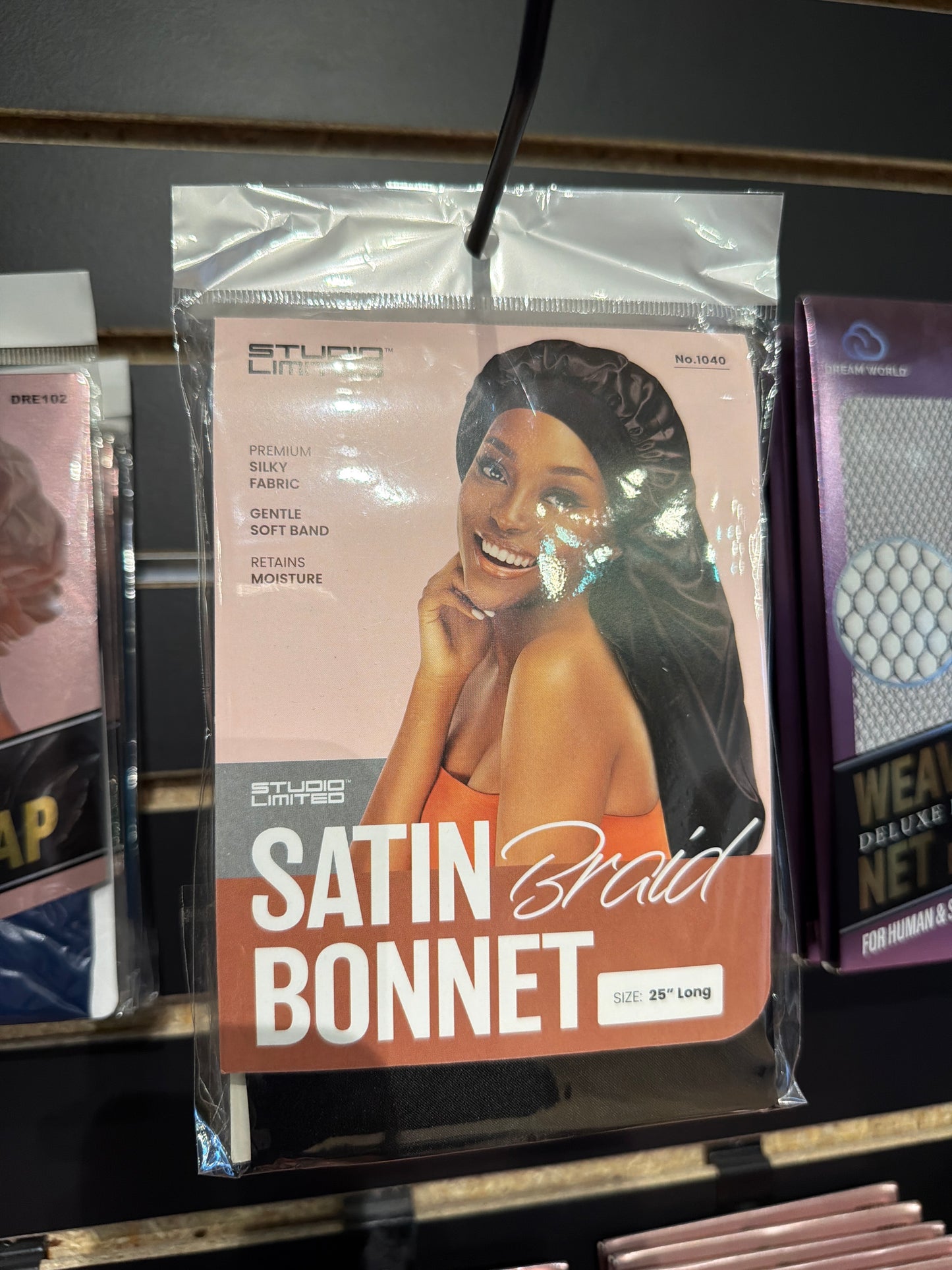 Satin braid bonnet