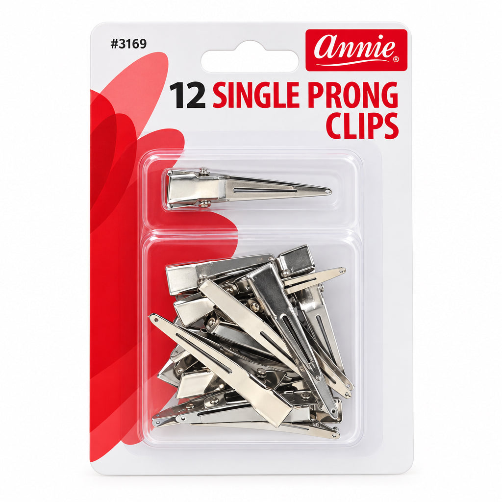 ANNIE- 12 Single Prong Clips
