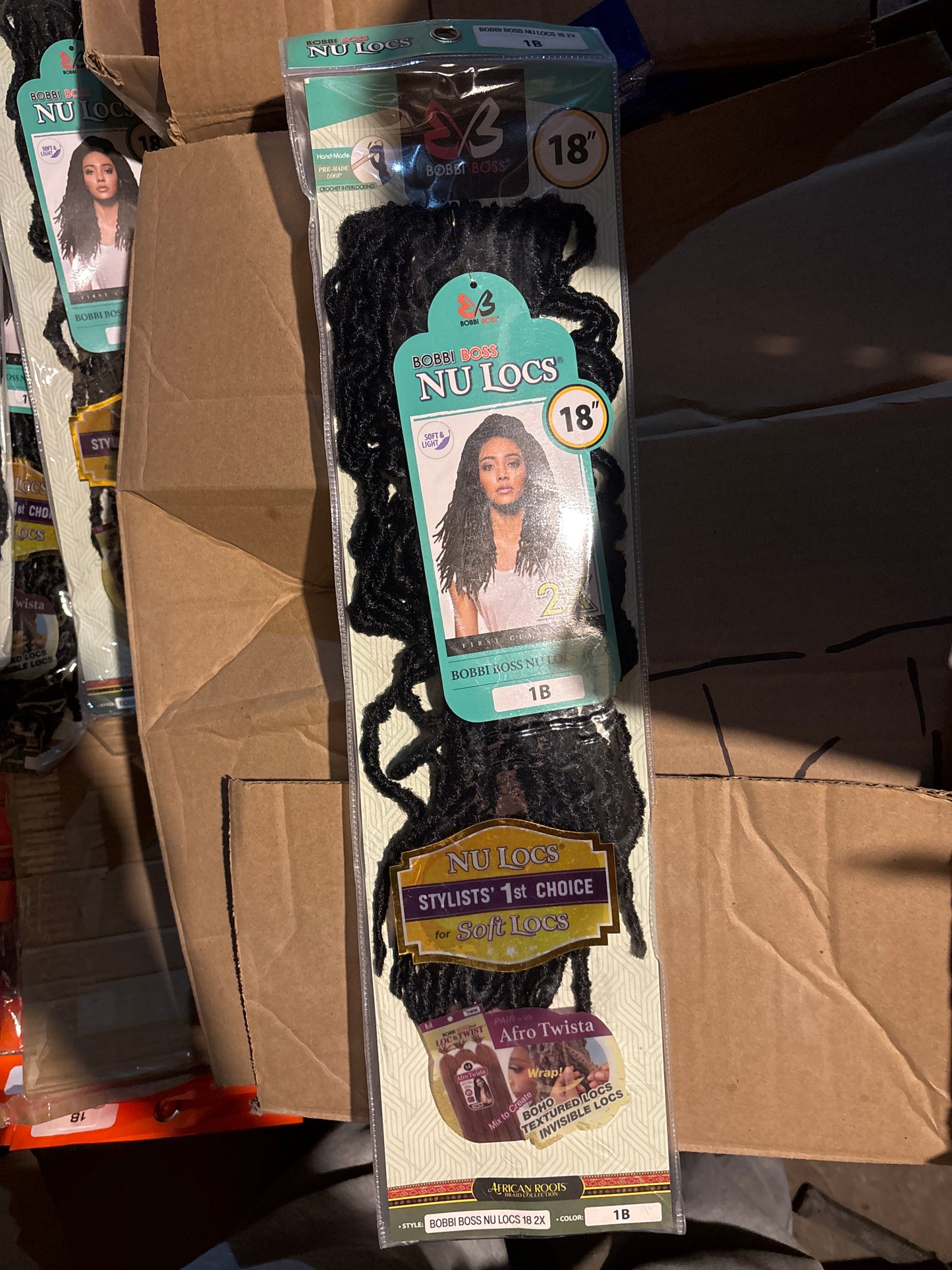 Bobbi Boss NU LOCS 18” 2X Soft Locs – Color 1B-