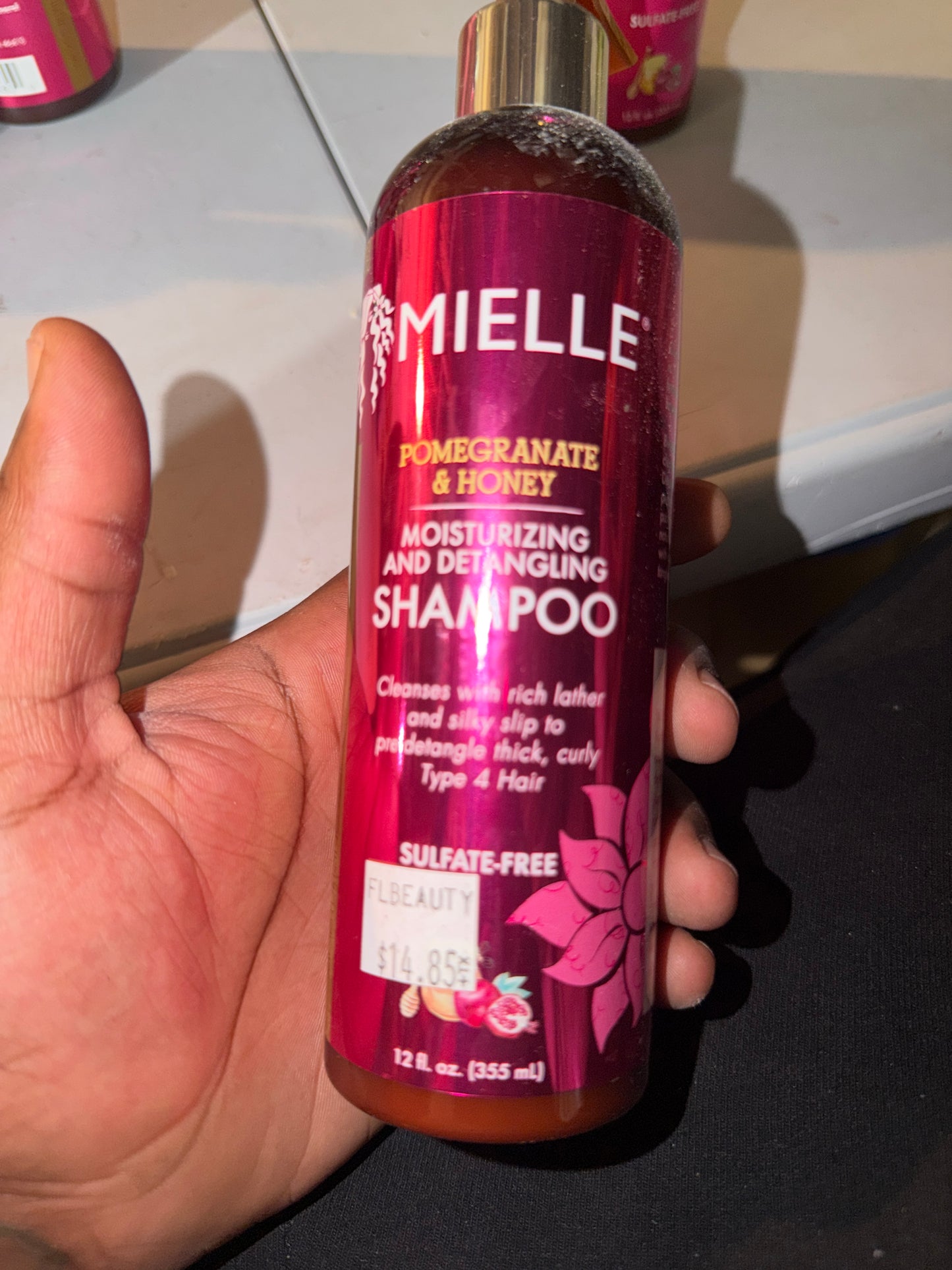 Mielle Organics Pomegranate & Honey Moisturizing & Detangling Shampoo – Sulfate-Free, 12 fl oz