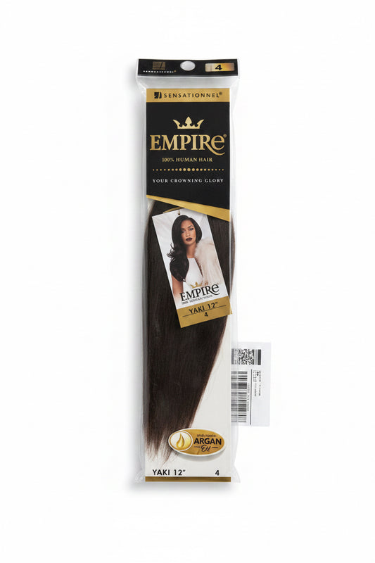 SENSATIONAL EMPIRE 100% Human Hair YAKI 12”-color 4-