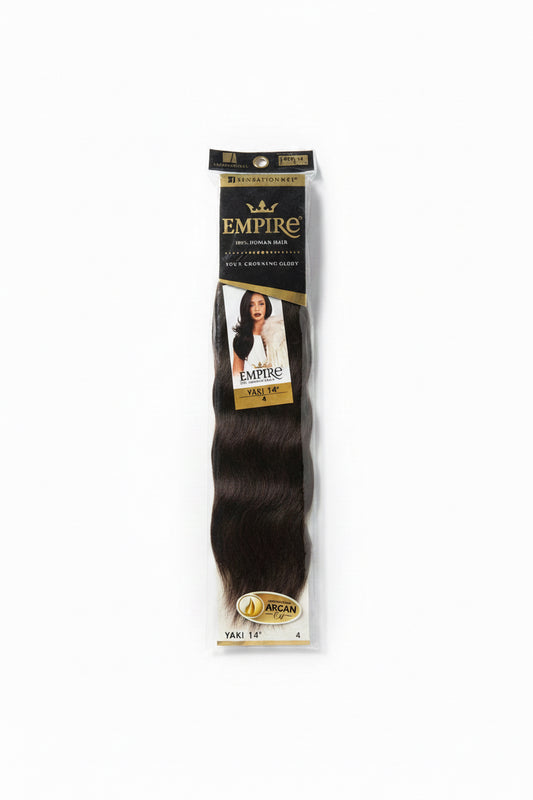 SENSATIONAL EMPIRE 100% Human Hair YAKI 14” -color 4-