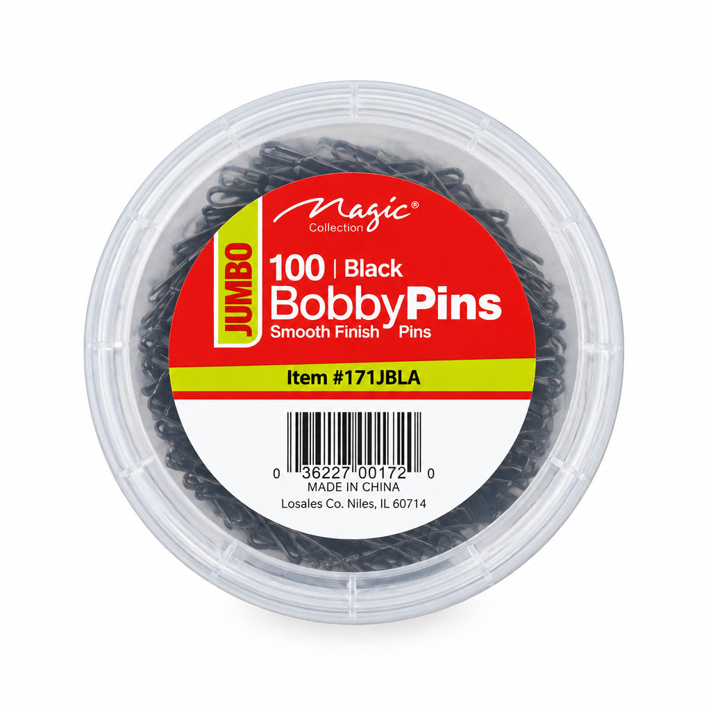 MAGIC- Jumbo 100 Black Bobby Pins