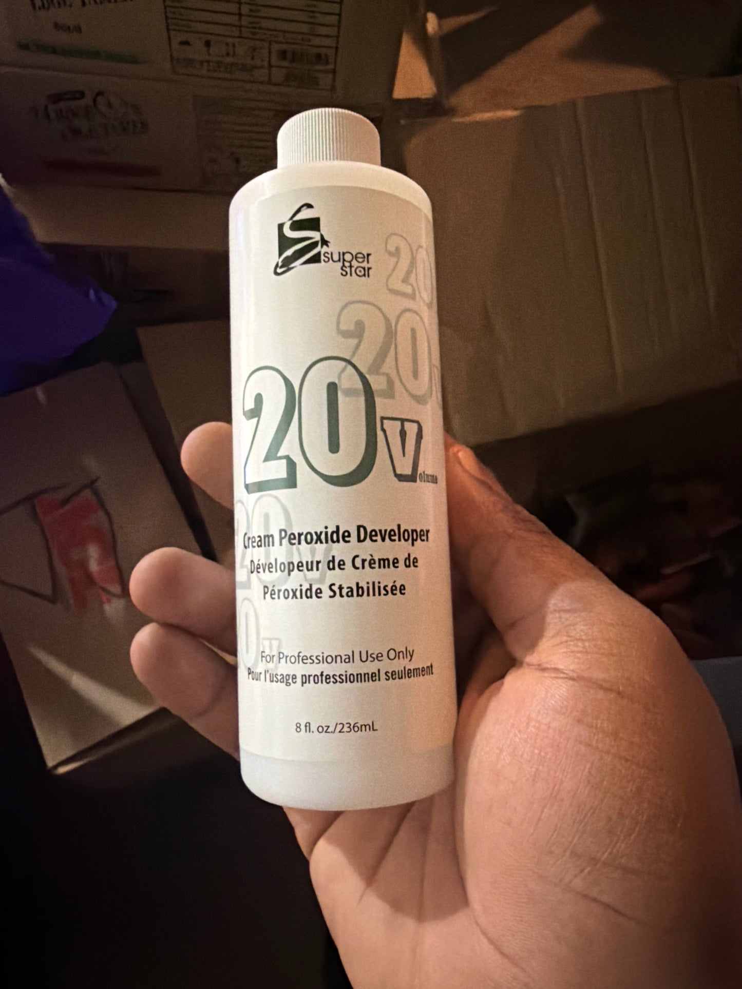 Super Star 20 Volume Cream Peroxide Developer – 8 fl oz (236 mL)