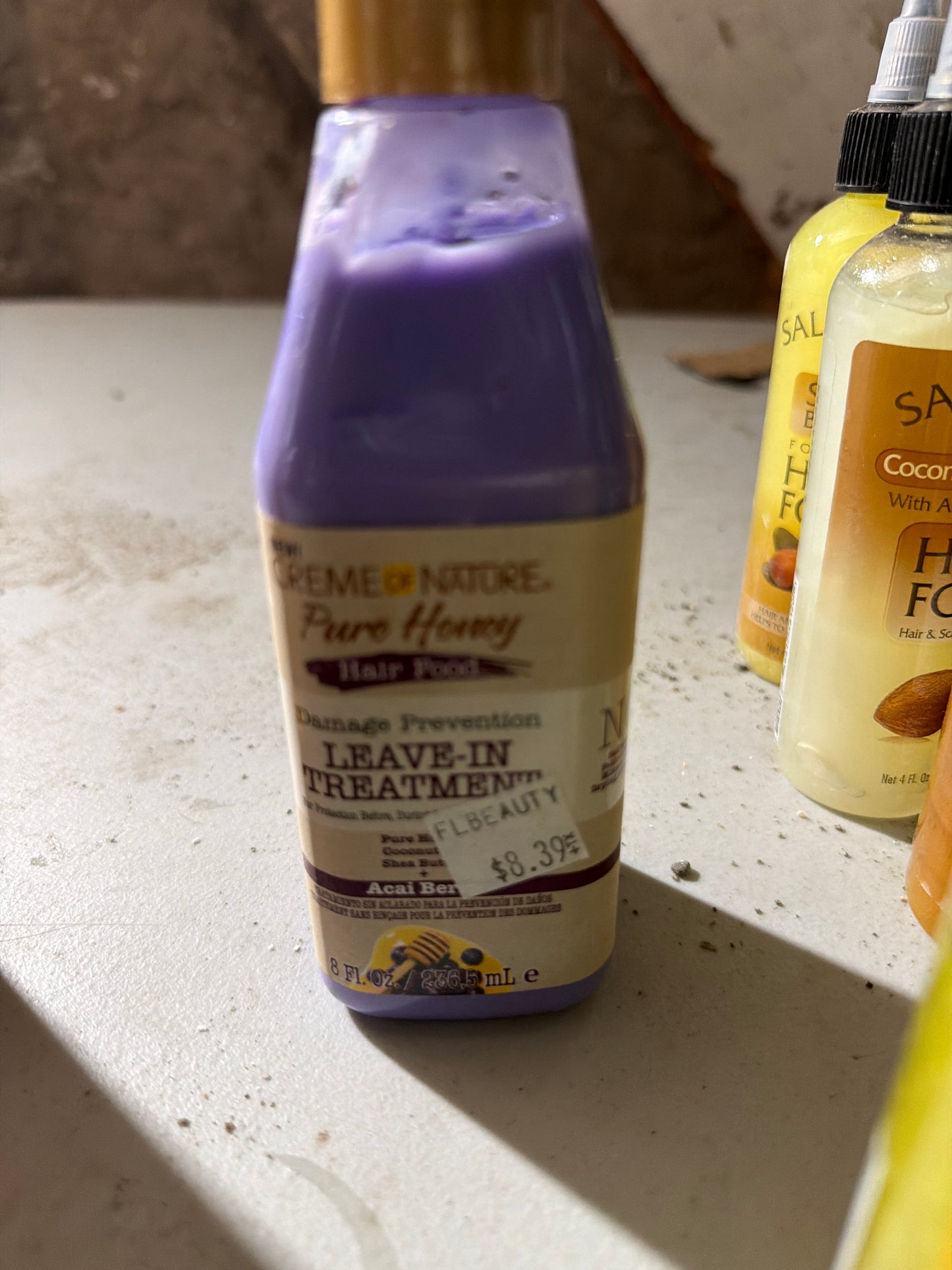 Creme of Nature Pure Honey Hair Food Leave-In Treatment with Acai Berry 8 fl oz