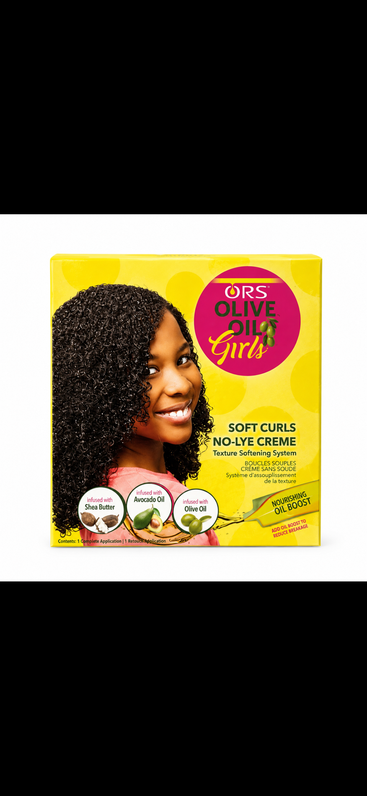 ORS OLIVE OIL GIRLS- Soft Curls No-Lye Crème Texture Softening System