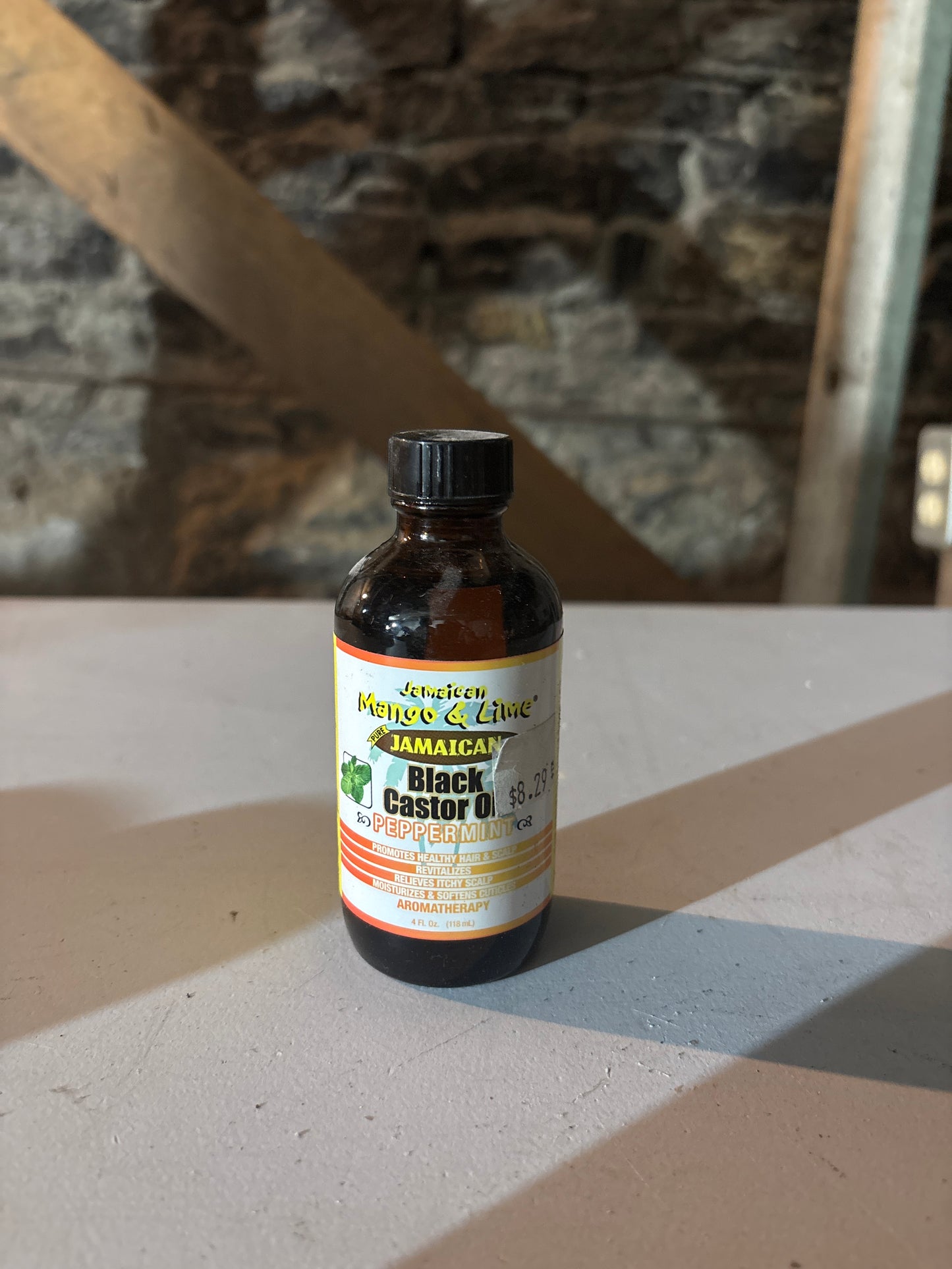 Jamaican Mango & Lime- JAMAICAN BLACK CASTOR OIL 4Fl.oz-PEPPERMINT