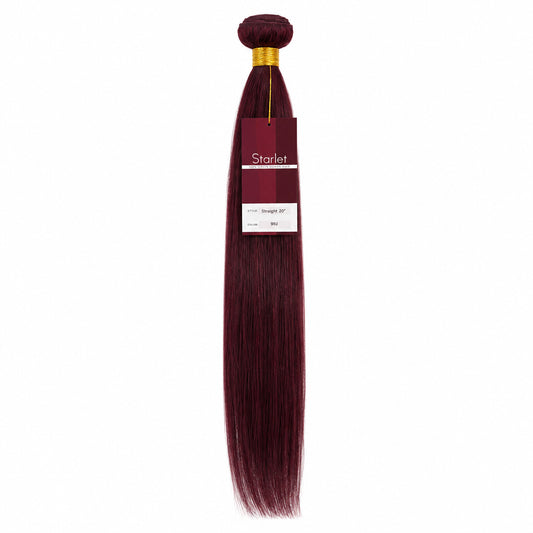 SCARLET- 100% Virgin Human Hair Straight 20” -Color 99J-