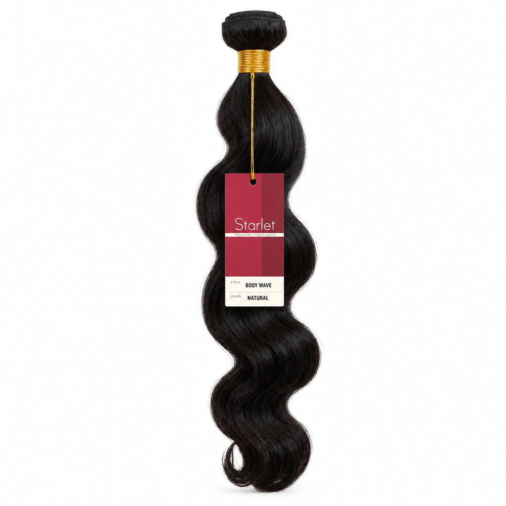 SCARLET- 100% Virgin Human Hair Body Wave 18” -Color Natural-