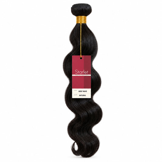 SCARLET- 100% Virgin Human Hair Body Wave 18” -Color Natural-