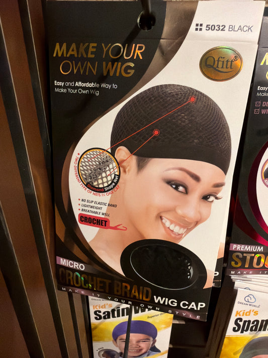 Micro crochet wig cap