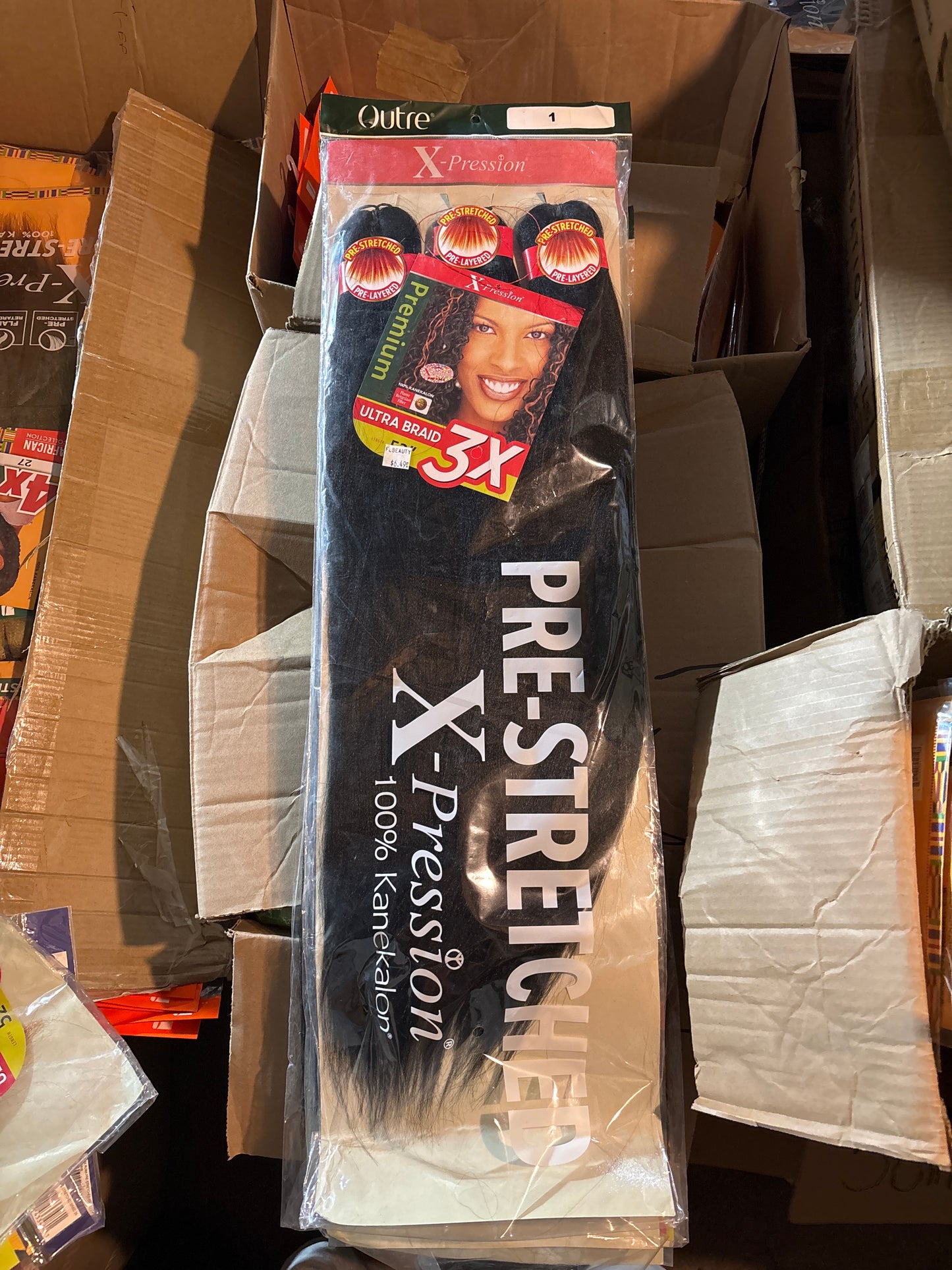 Outre X-Pression Pre-Stretched 100% Kanekalon-color 1-