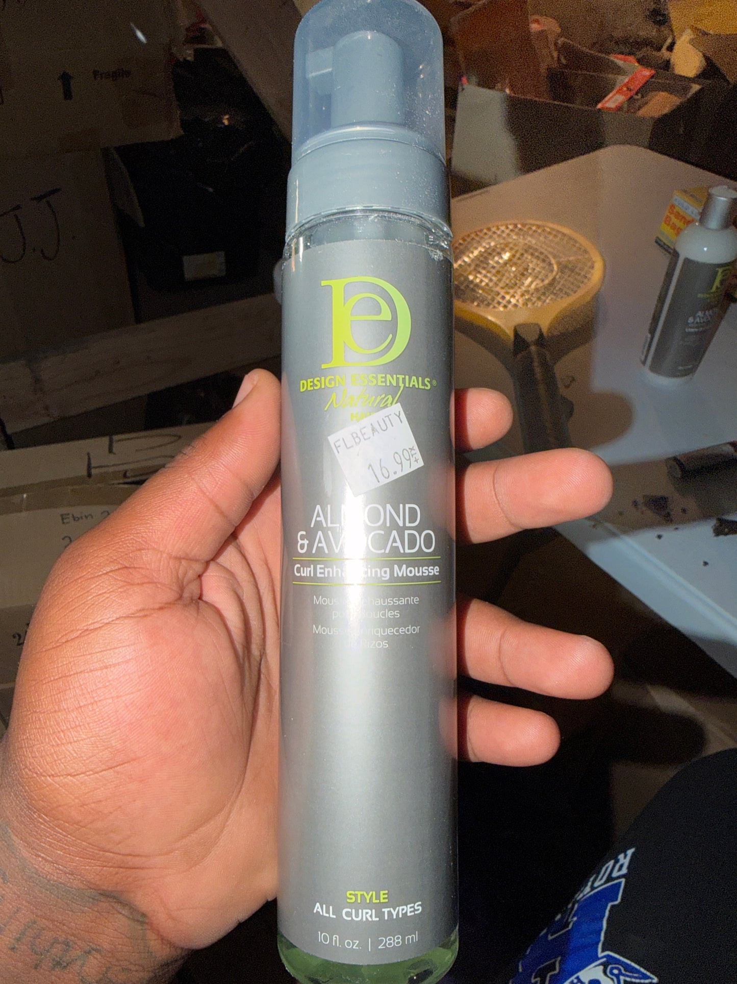 Design Essentials Natural Almond & Avocado Curl Enhancing Mousse