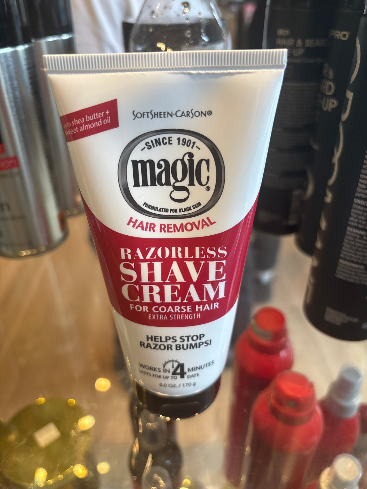 SOFTSHEEN•CARSON- Magic Hair Removal Razorless Shave Cream  For Course Hair 6.0.oz.(170g)