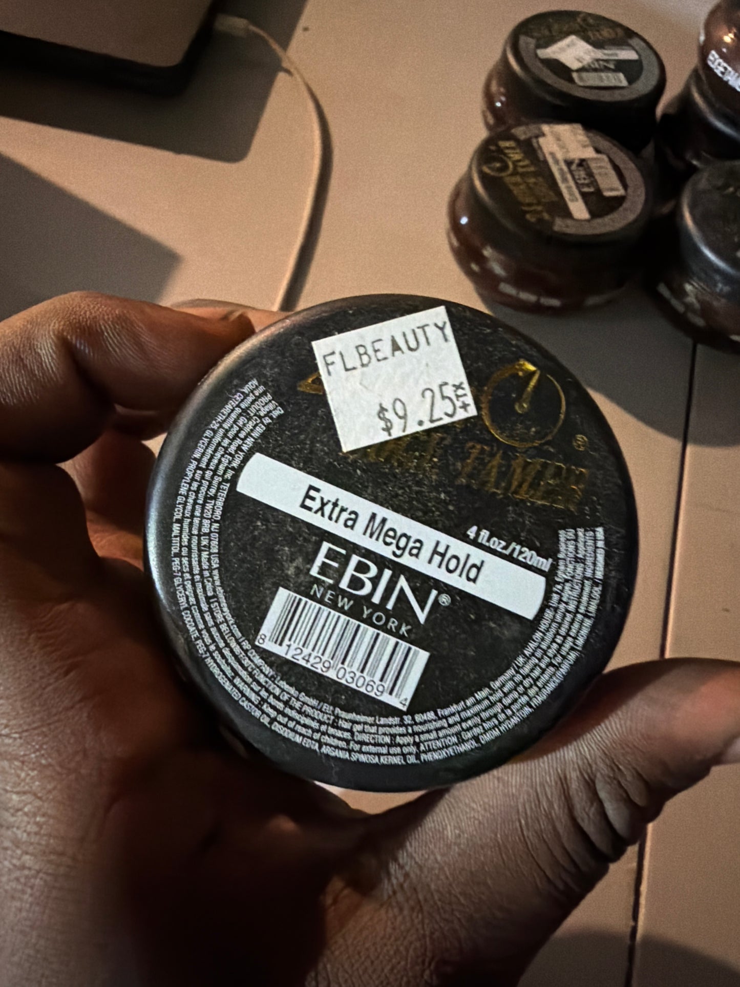 EBIN New York 24 Hour Edge Tamer Extra Mega Hold Argan Oil Edge Control 4.0 oz