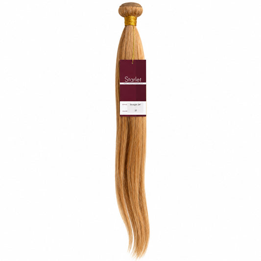 SCARLET- 100% Virgin Human Hair Straight 24” -Color 27-