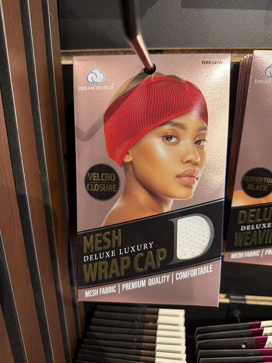 Mesh deluxe luxury wrap cap