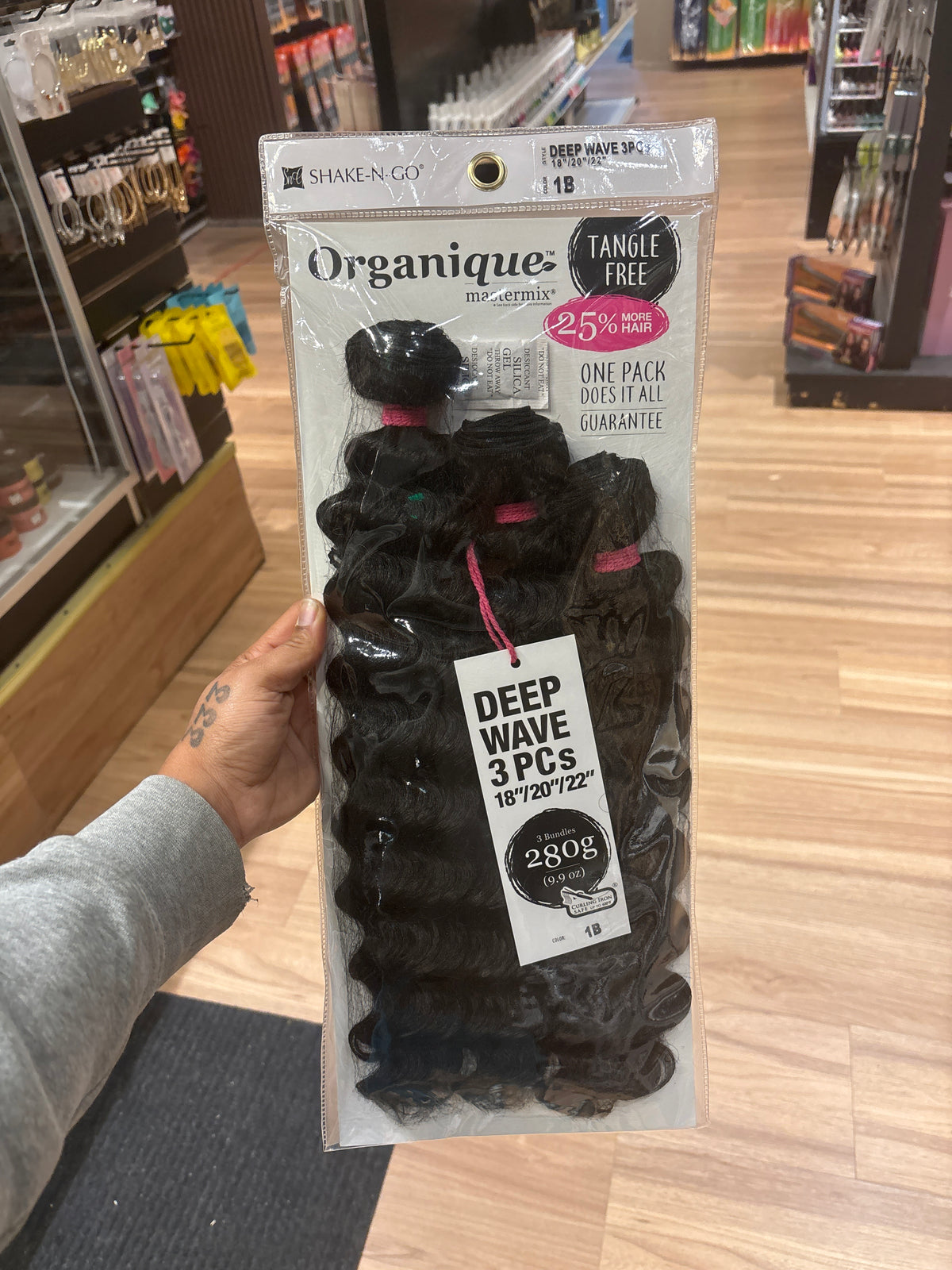 Shake-N-Go- Organique Deep Wave 3Pcs 18”20”22”-1B-