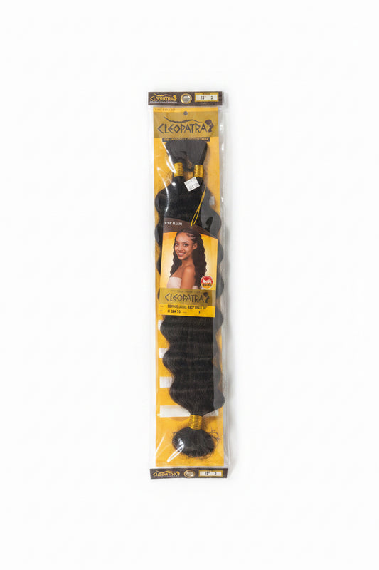 Cleopatra 100% Remy Human Hair French Loose Deep Bulk 18” color 2