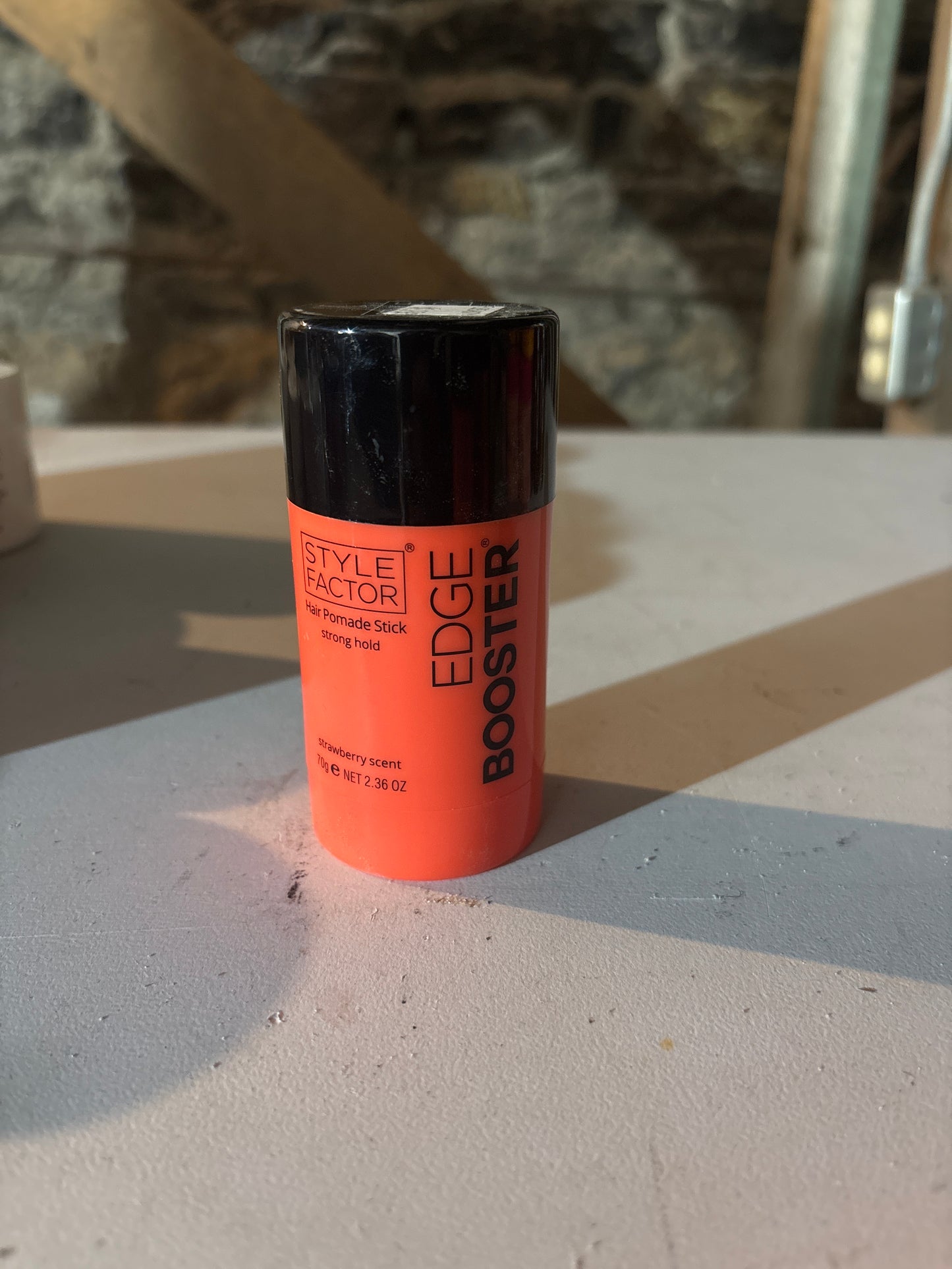 STYLE FACTOR EDGEBOOSTER- Hair Pomade Stick Strong Hold 2.36Fl.oz - Strawberry Scent-