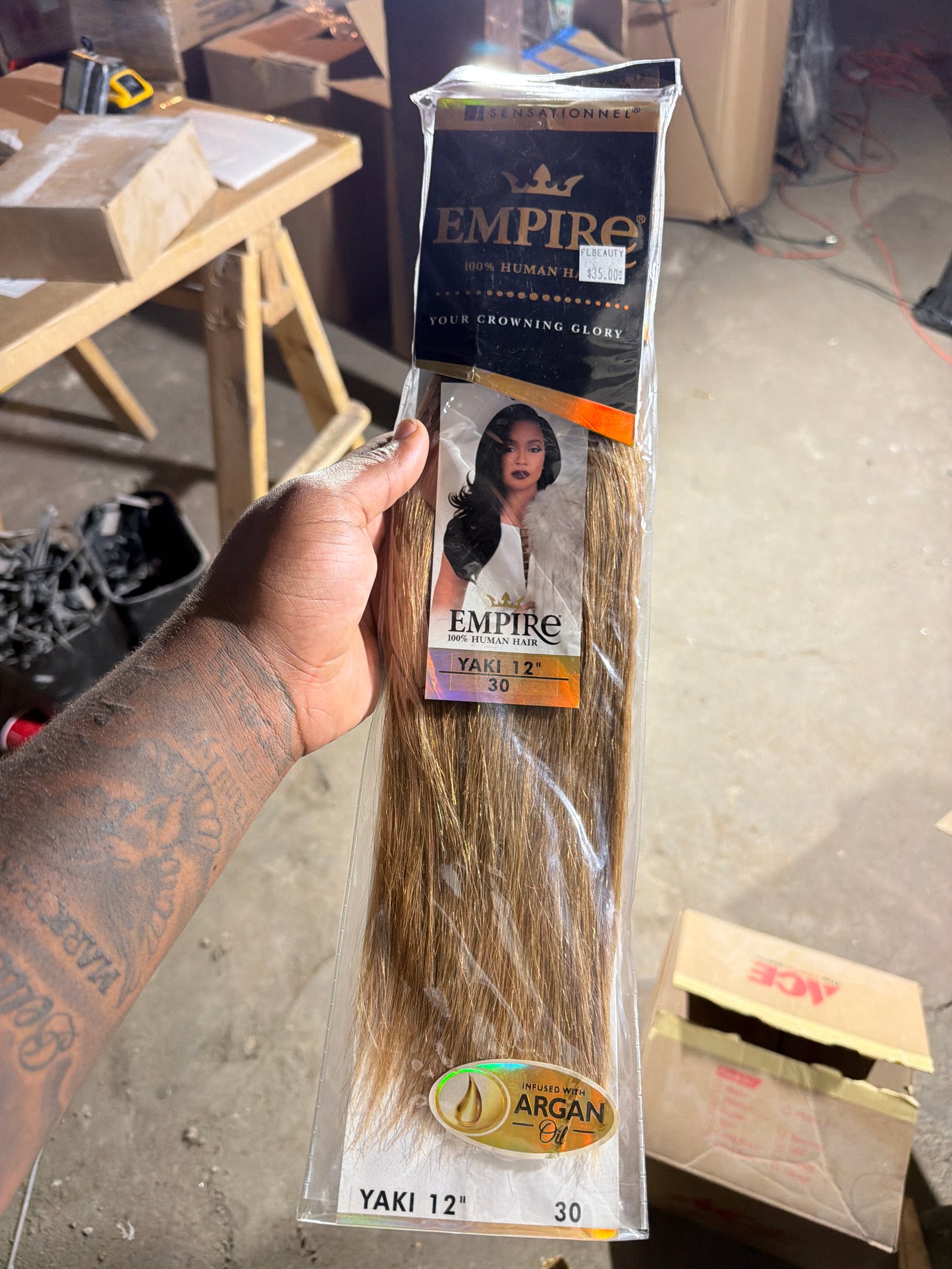 Empire 100% Human Hair Yaki 12” color 30