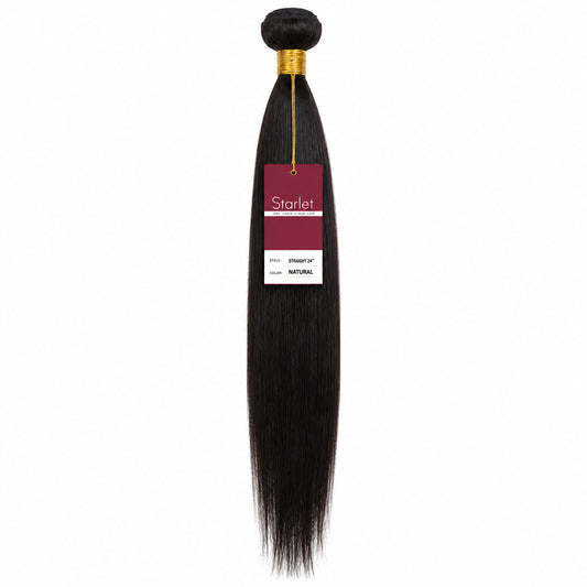 SCARLET- 100% Virgin Human Hair Straight 24” -Color Natural-