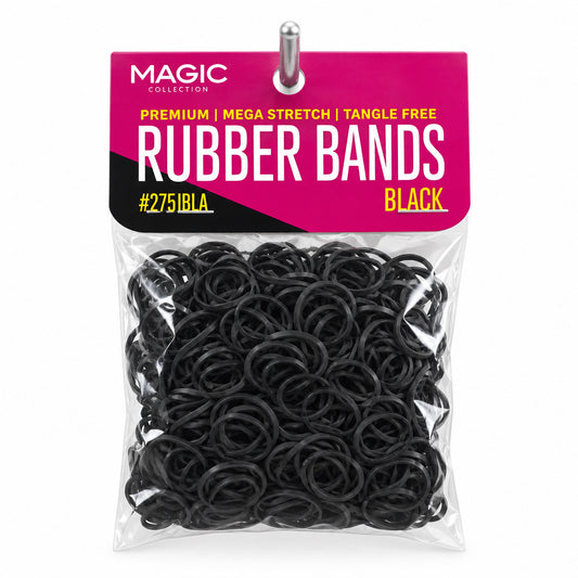 MAGIC COLLECTION- Black Rubber Bands 300 cnt.