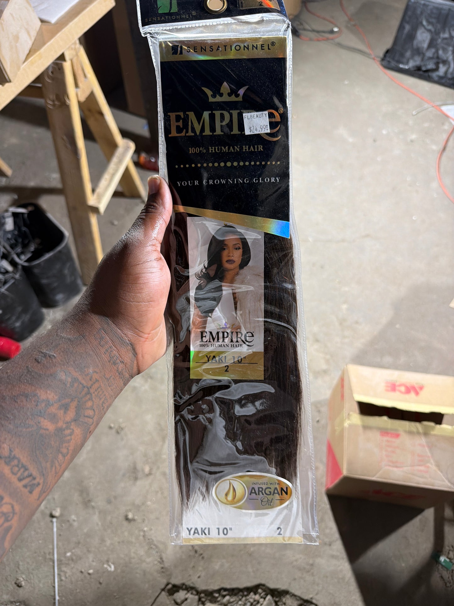 Empire 100% Human Hair Yaki 10” color 2