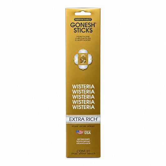 PREMIUM QUALITY- Gonesh Sticks-Wisteria cnt 20