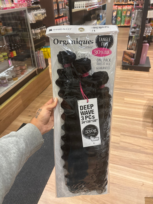Shake-N-Go- Organique Deep Wave 3Pcs 24”26”28”-1-