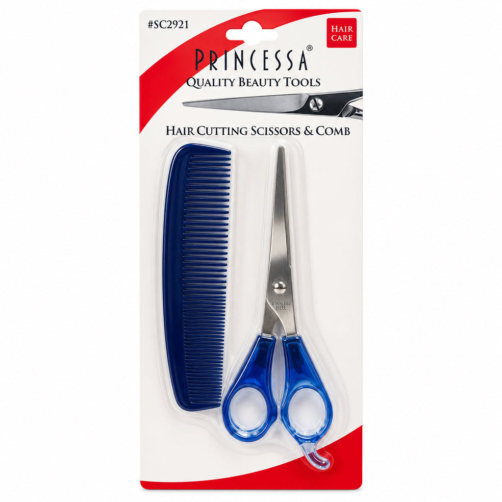 PRINCESSA- Hair Cutting Tools&Comb Assorted Colors