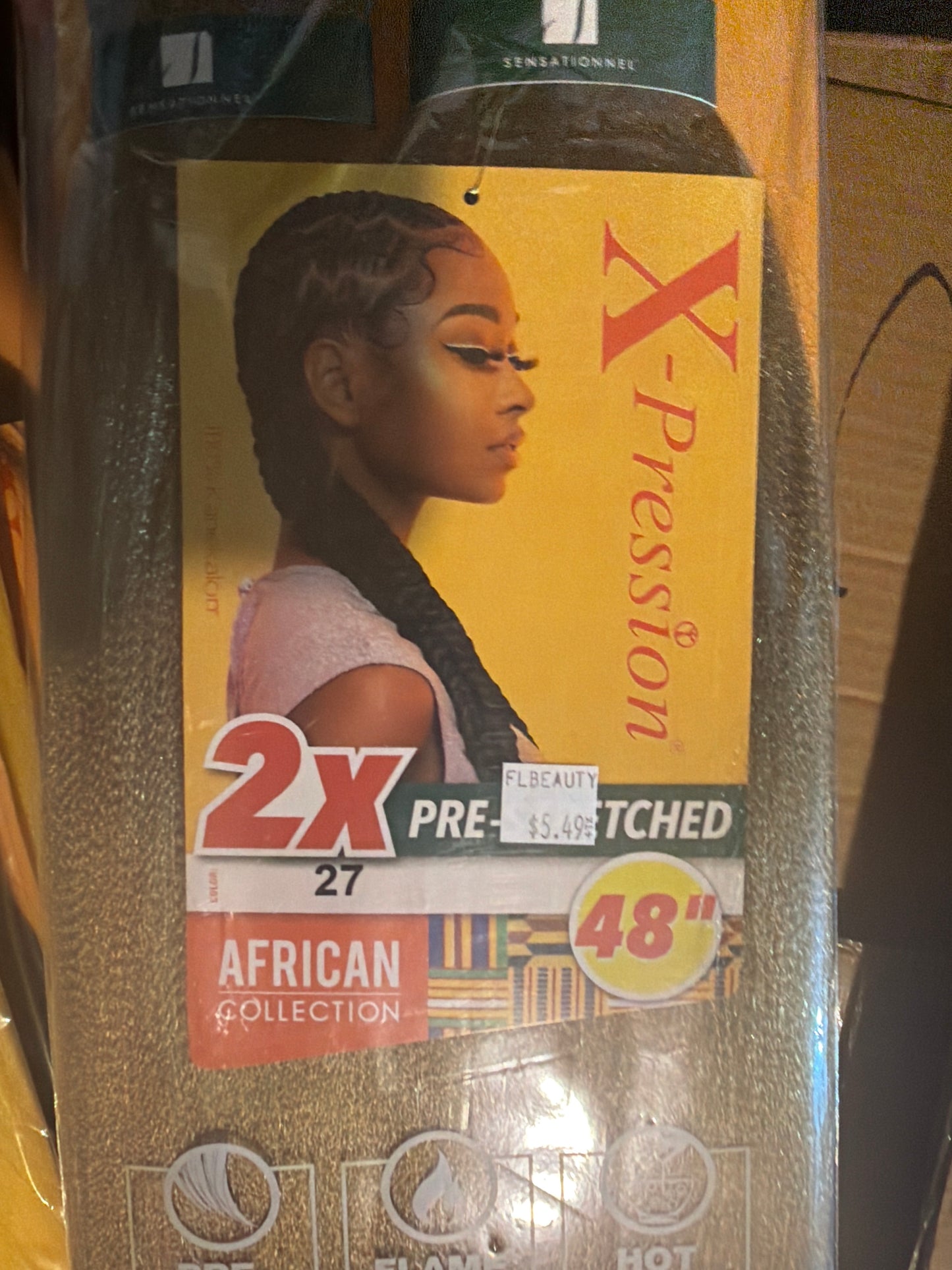 X-Pression 2X Pre-Stretched Braiding Hair 48” – Color 27