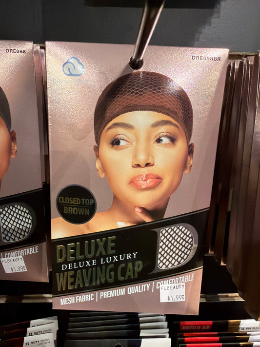 Brown deluxe weaving cap