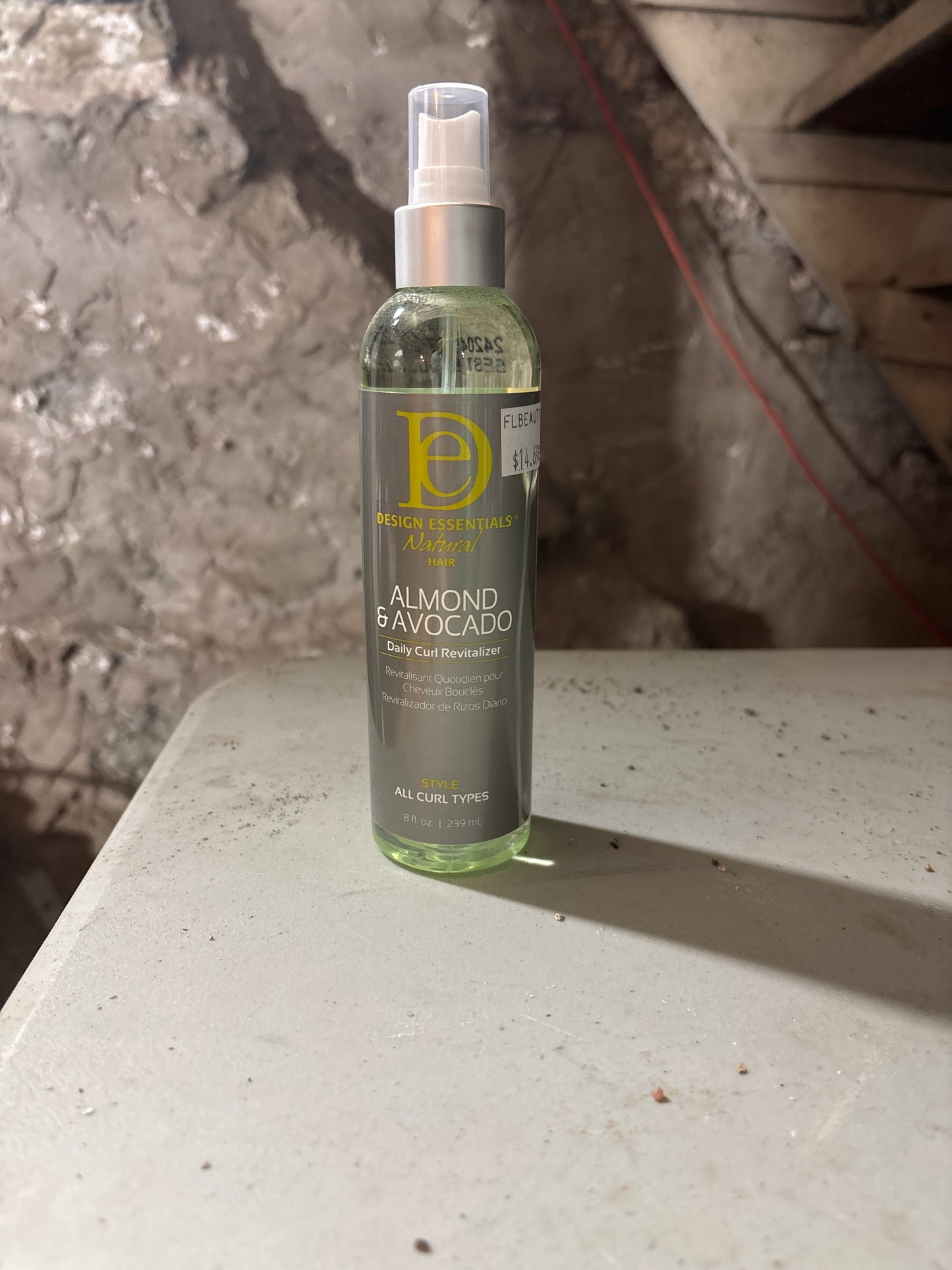 DESIGN ESSENTIALS Natural Hair- ALMOND & AVOCADO Daily Curl Revitalizer 8Fl.oz