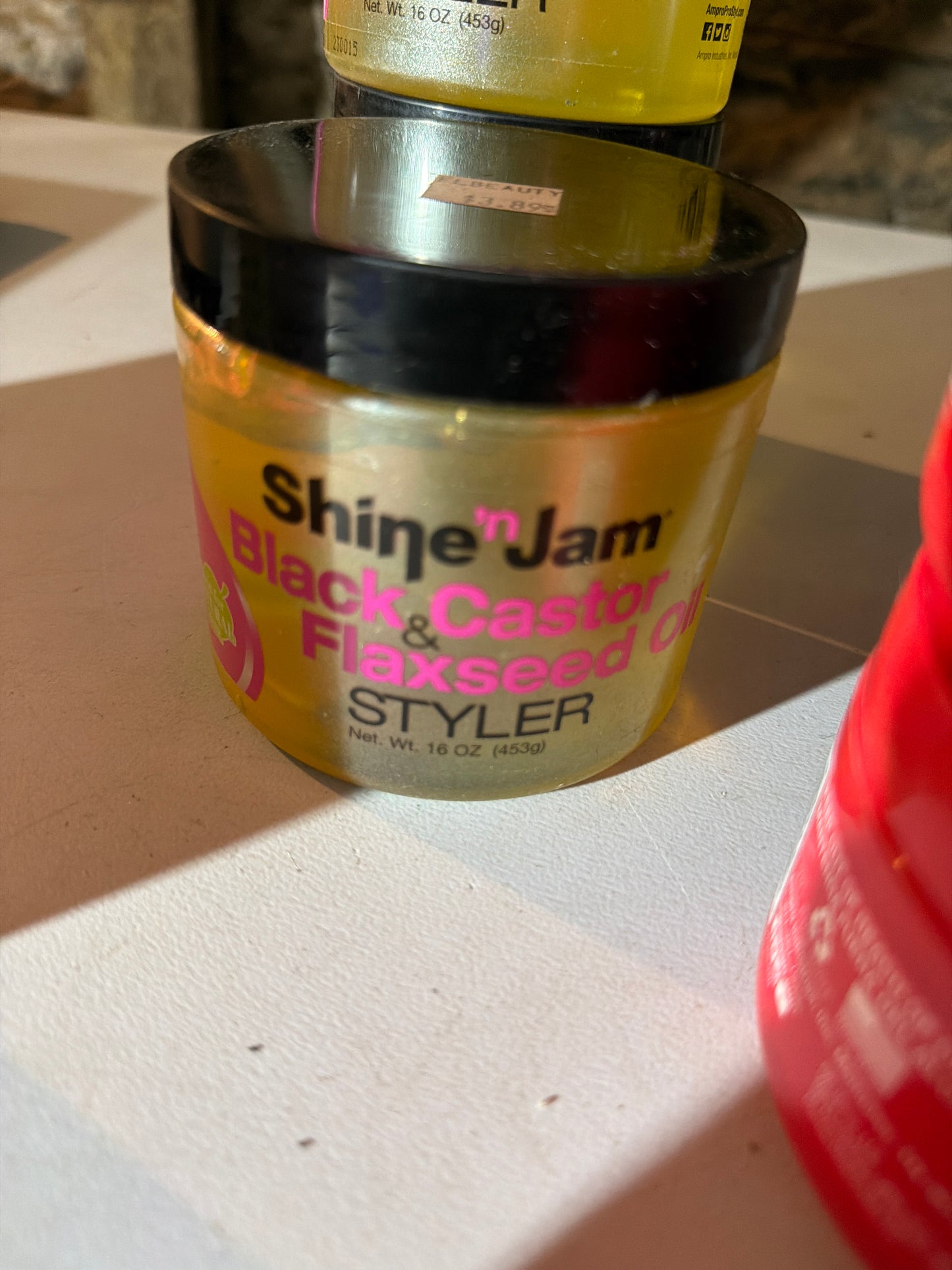 Shine ’n Jam Black Castor & Flaxseed Oil Styler Gel 16 oz