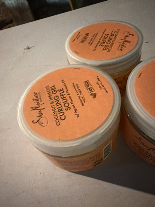 SheaMoisture Coconut & Hibiscus Curling Gel Soufflé with Agave Nectar & Flaxseed Oil 12 oz