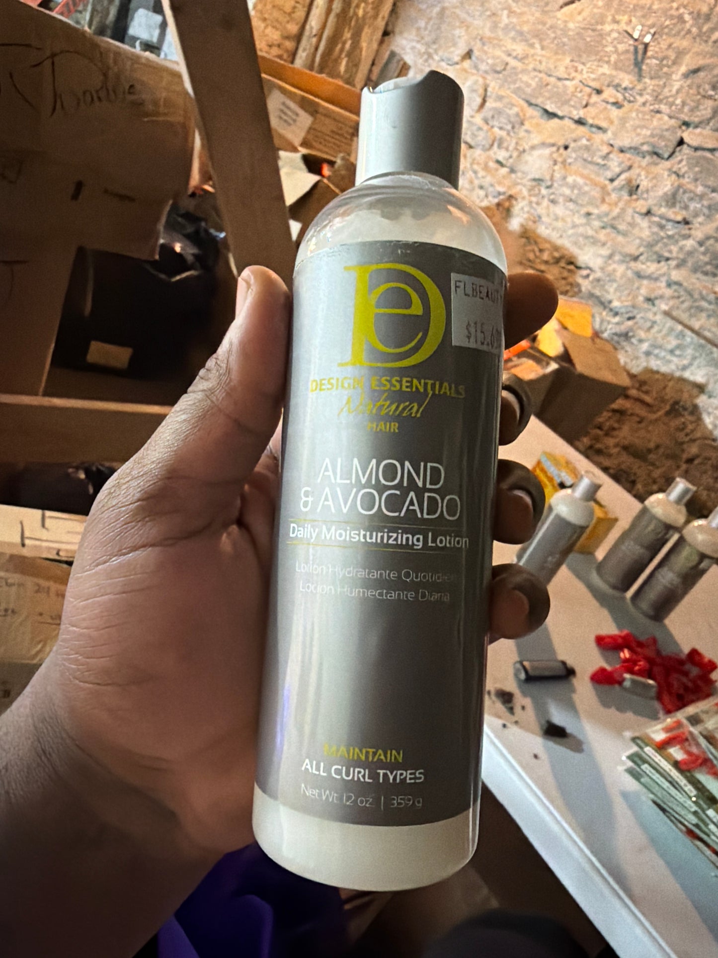 Design Essentials Natural Almond & Avocado Daily Moisturizing Lotion – 12 oz
