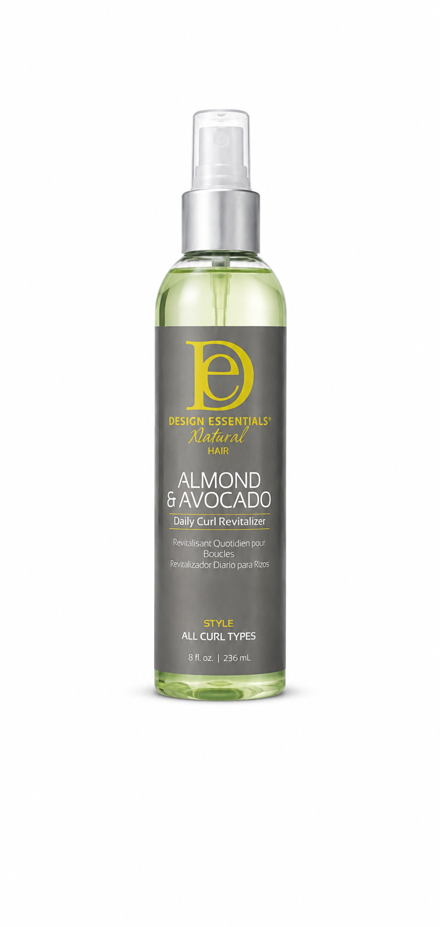 DESIGN ESSENTIALS Natural Hair- ALMOND & AVOCADO Daily Curl Revitalizer 8Fl.oz