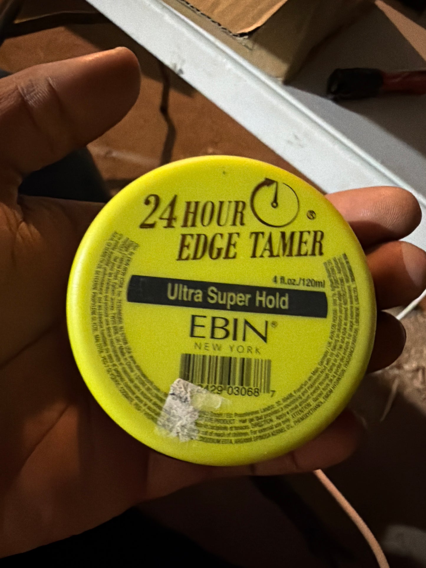 EBIN New York 24 Hour Edge Tamer Ultra Super Hold Argan Oil Edge Control 4.0 oz