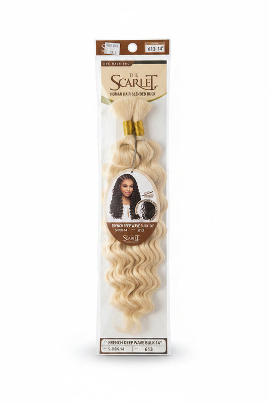 The Scarlet Human Hair Blend FRENCH DEEP WAVE BULK 14”