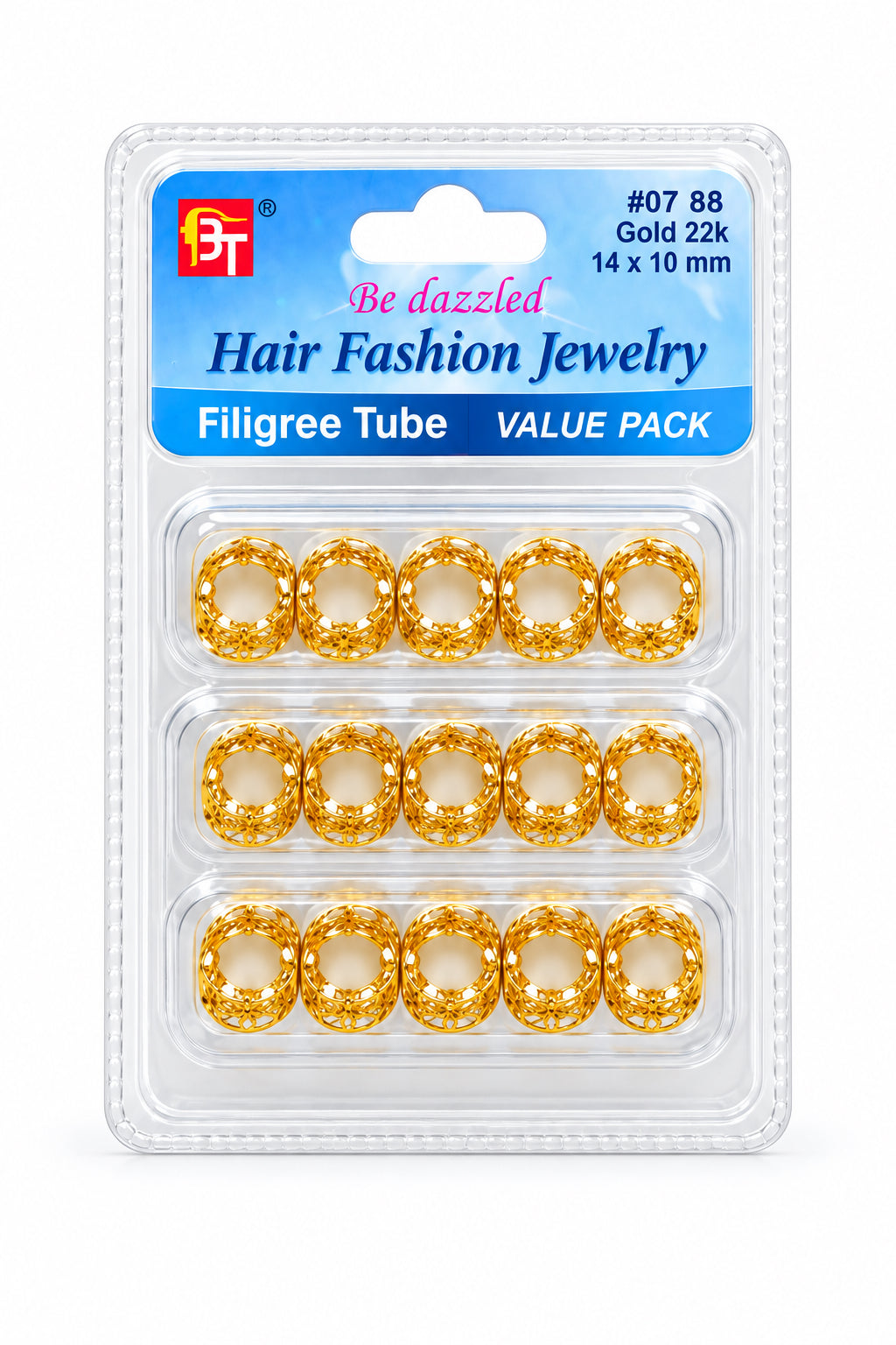 BE DAZZLED- Hair Fashion Jewelry 14x10mm