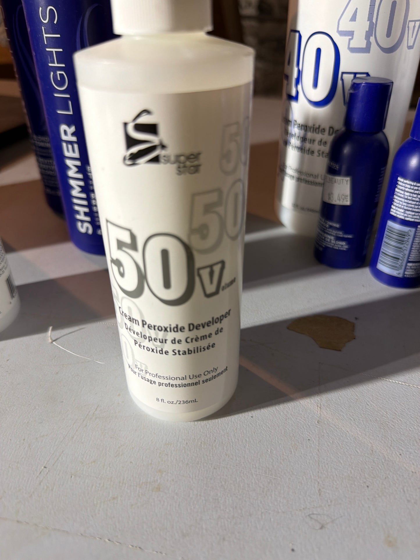 Super Star 50 Volume Cream Peroxide Developer 8 fl oz (236 mL)