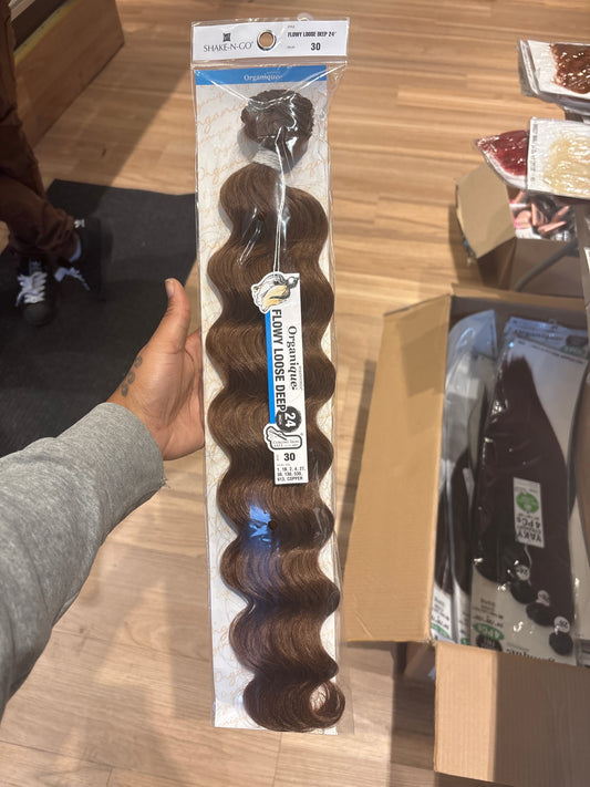 Shake-N-Go- Organique Flowy Loose Deep 24”-Color 30-