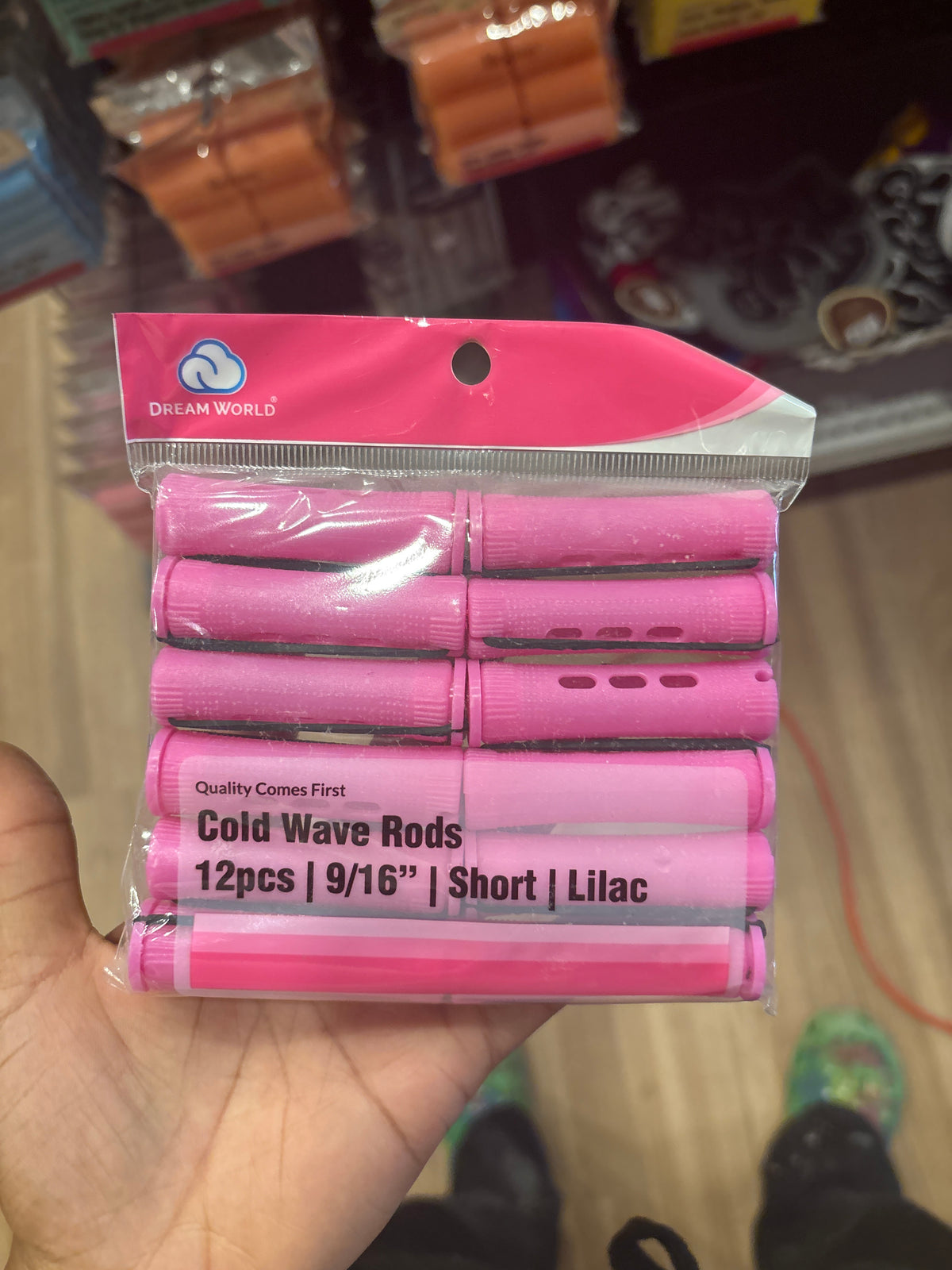 DREAMWORLD- 12pcs, Short, Lilac, 9/16” Cold Wave Rods