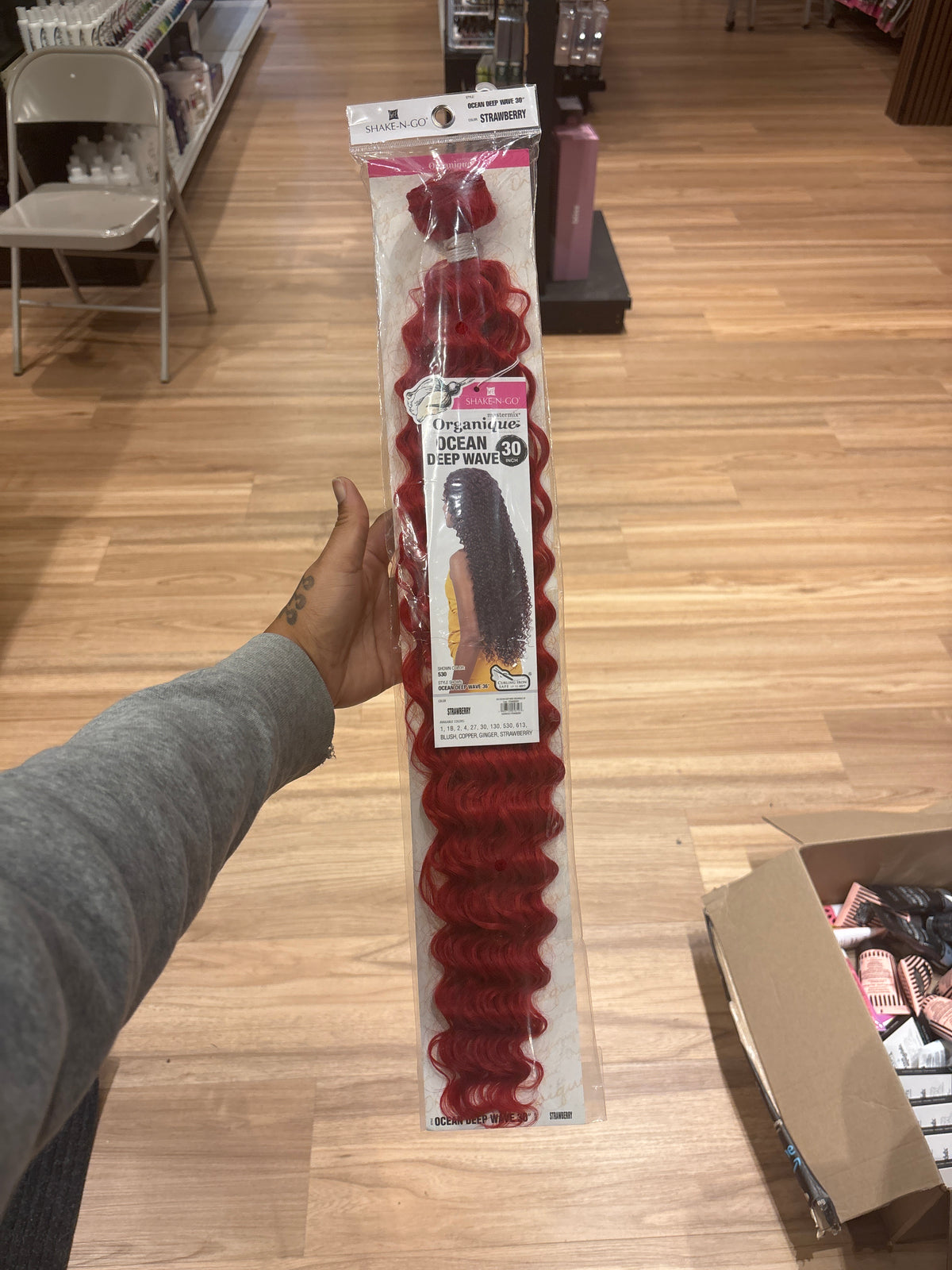 Shake-N-Go- Organique Flowy Loose Deep 30”-Strawberry-