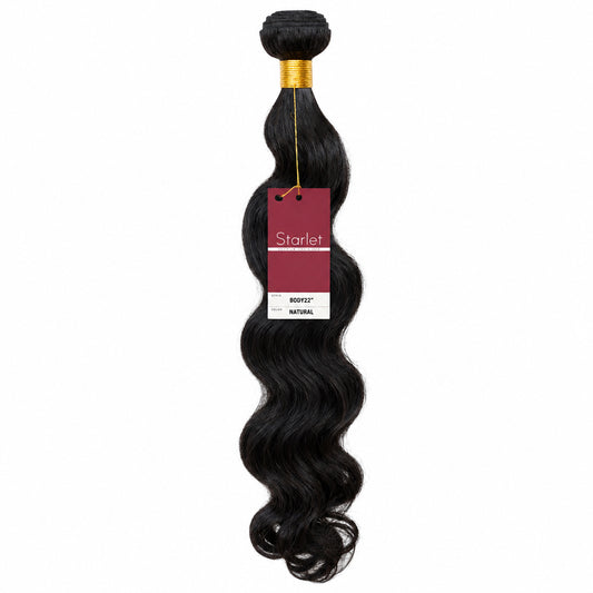 SCARLET- 100% Virgin Human Hair Body Wave 22” -Color Natural-