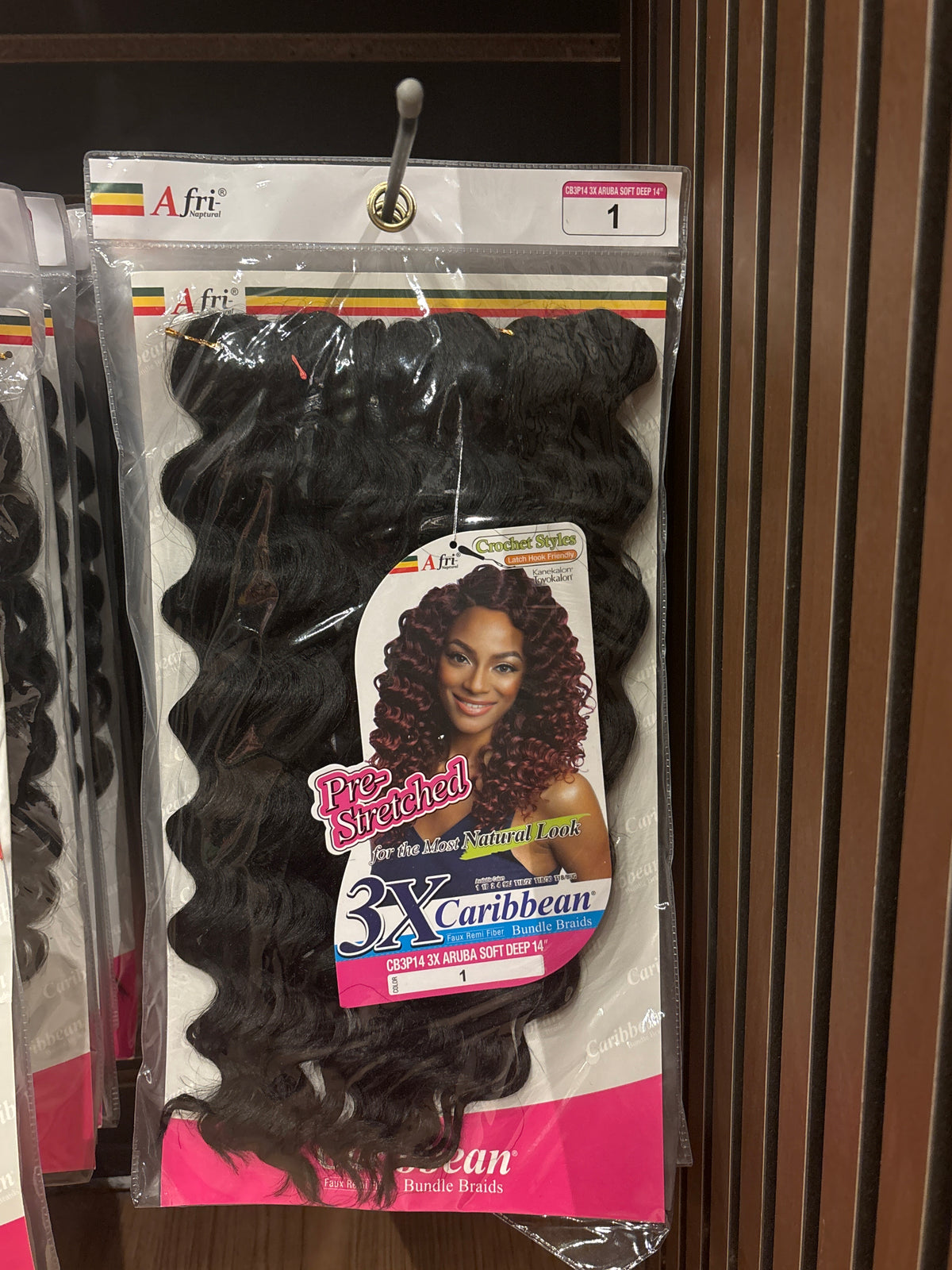 AFRI-NAPTURAL- 3X Caribbean Pre-stretched Aruba Soft Deep 14”-Color 1-