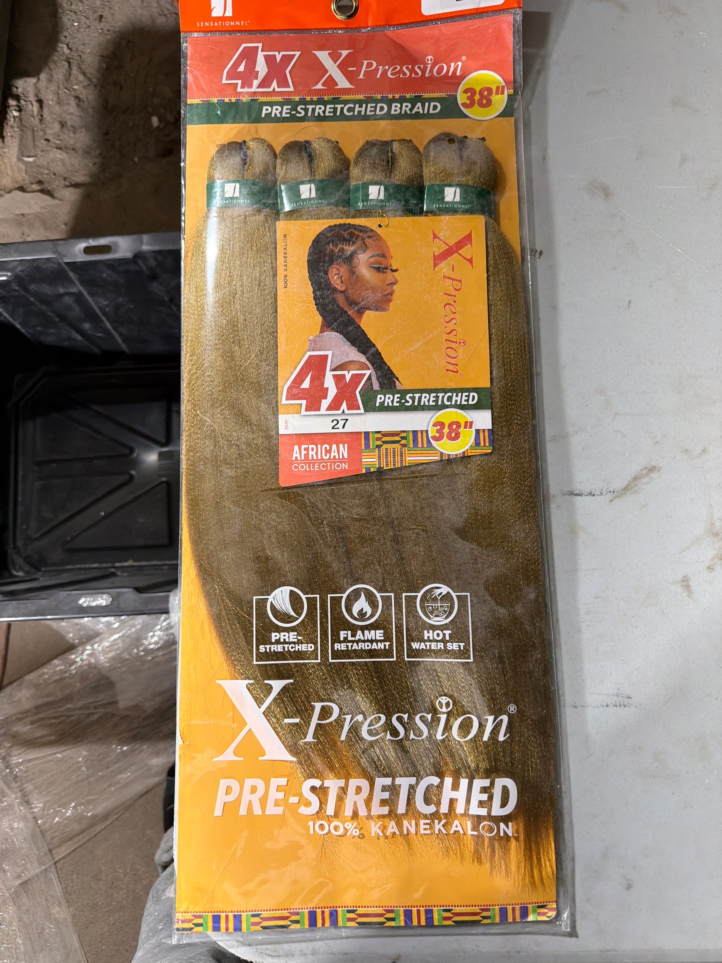Sensationnel X-Pression 4X Pre-Stretched Braiding Hair 38” – Color 27